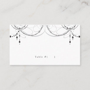 Placement Carte d'escorte de lustre