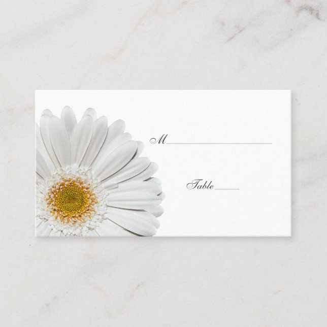 Placement Carte du lieu spécial de la marguerite blanche (Devant)