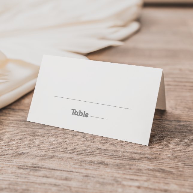 Placement Carte élégante de table de mariage formelle minima (Créateur téléchargé)
