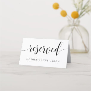 Placement Carte Mariage de siège réservé