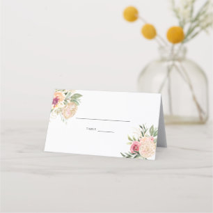 Placement Carte Mariage Place pour les fleurs de pivoine et