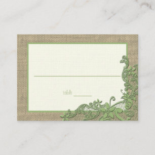 Placement Carte Place Design en dentelle de style vintage