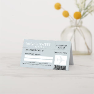 Placement Carte Place Escort de billets Silver Grey Airline