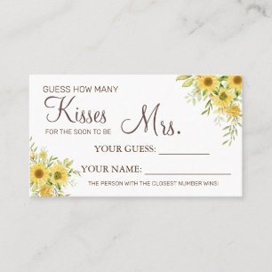 Placement Combien de baisers pour être Mme jeu de carte de d