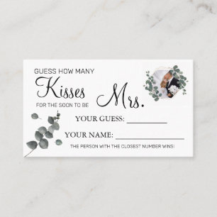 Placement Combien de baisers pour être Mme jeu de carte de d