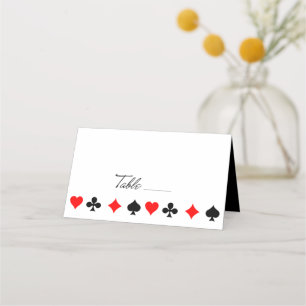 Placement Costumes de carte de jeu Las Vegas - Table de scri