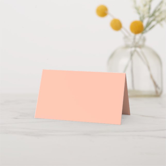 Placement Couleur de tendance - Carte de place pliée Peach S (Dos)