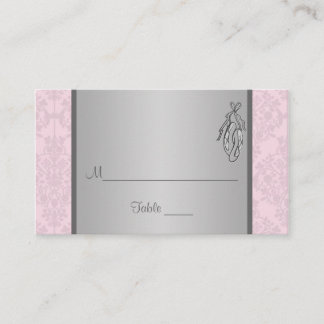 Placement Damas rose et gris, Chaussons de ballet Carte de p