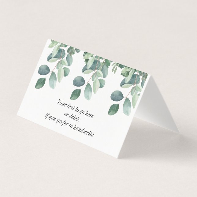 Placement de table feuille de l'eucalyptus à gauch (Front)