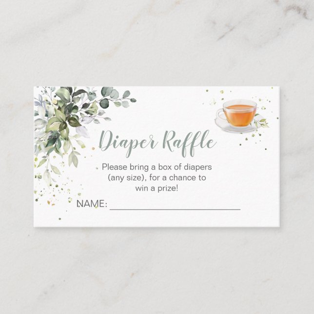 Placement Déchet Raffle Baby est la carte de brasserie (Devant)