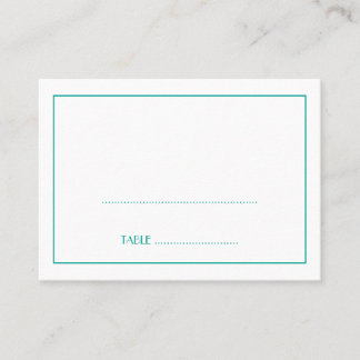 Placement Décor élégant mariage turquoise élégant carte de p