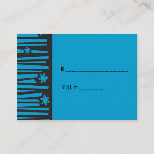 Placement Échelle aux Stars Bat Bar Mitzvah Carte de siège