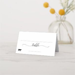 Placement Élégant Repas de Boeuf Option Mariage Carte Place