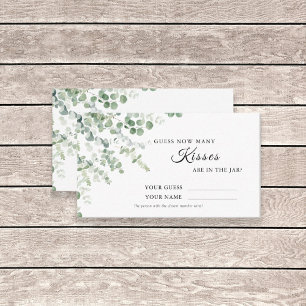Placement Eucalyptus Combien de baisers Douche Carte de jeu
