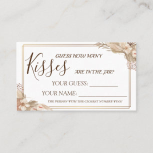 Placement Floral Combien de baisers jeu de carte de Fête des