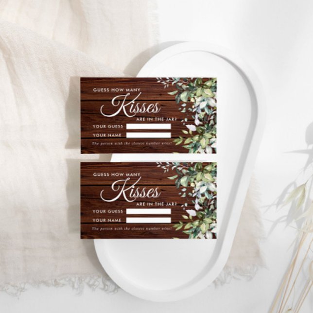 Placement Flore verdoyante Combien de baisers Douche Carte d (Créateur téléchargé)