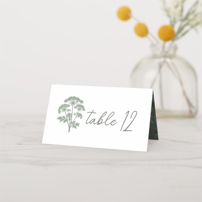 Placement FONDNESS | Carte de table de mariage (Dos)