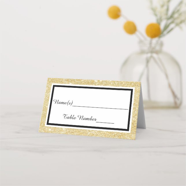 Placement Garniture de fausse double dorure - Carte d'escort (Devant)