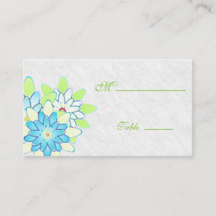 Placement Gerbera Daisy Green white Carte de lieu pour l'occ