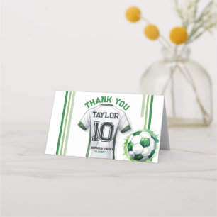 Placement Green Soccer Sports Boy Jersey Enfants Carte de re