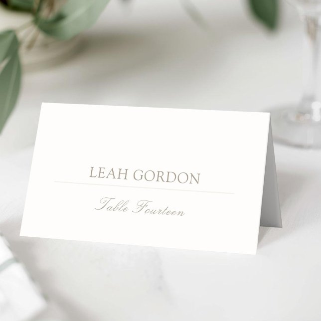 Placement Ivory | Carte de table de mariage à numéros en écr (Créateur téléchargé)