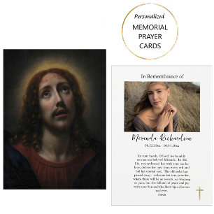 Placement La Passion du Christ Carte de prière funéraire cat