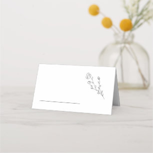 Placement Mariage floral rustique élégant carte de place