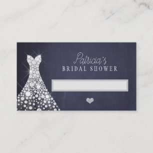Placement Mariage robe élégante marine nuptiale carte de nom