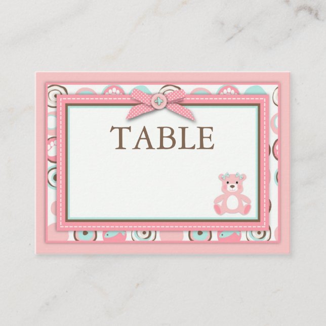 Placement Mini plat de la carte de table de la fille de l'ou (Devant)