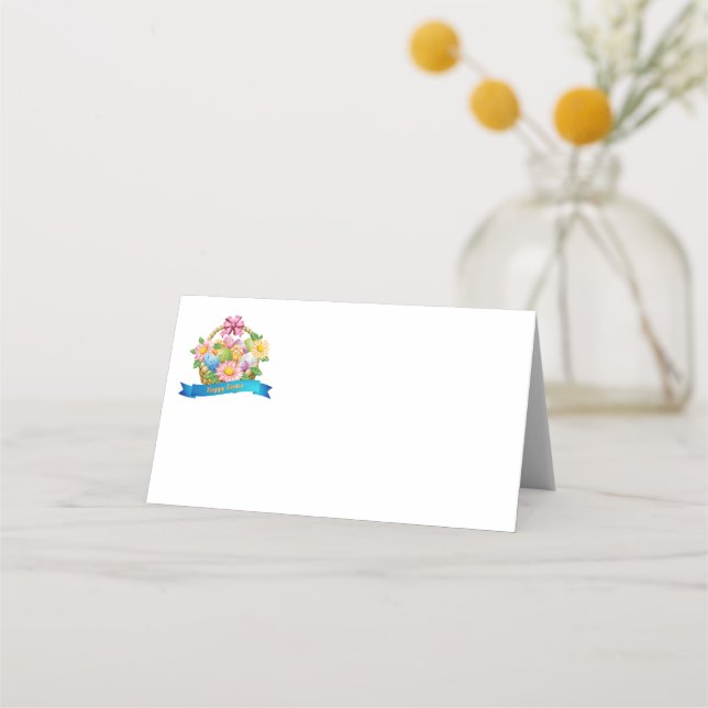 Placement Nom de la fête de Pâques Carte de lieu (Devant)