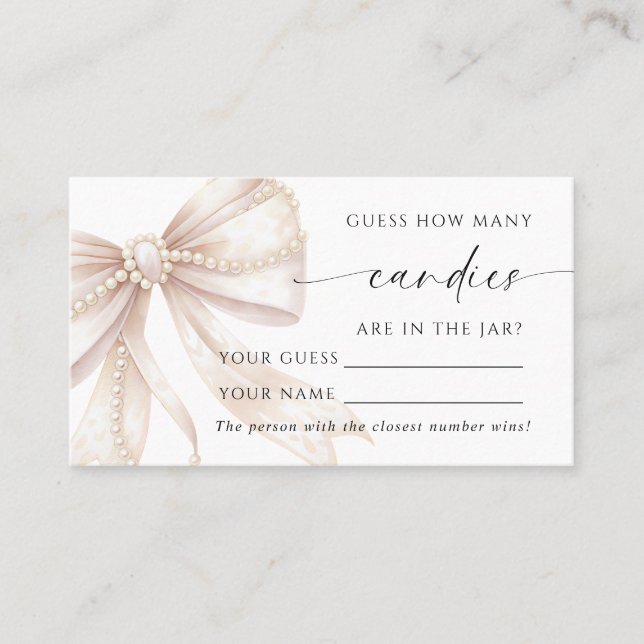 Placement Perle et Arc Jeu de carte de douche Combien de bon (Devant)