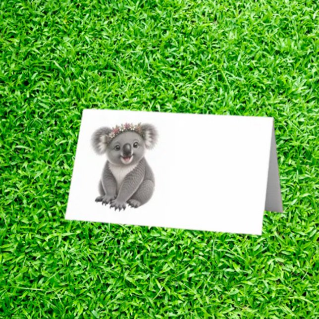 Placement Petite carte de koala (making it effortless to add personality and joy to birthdays, baby showers, and family gatherings)