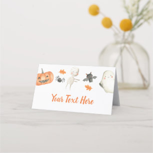 Placement Petite carte de place pliée Baby shower de caisse