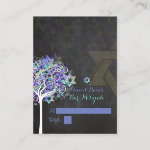Placement PixDezines mitzvah carte de place/arbre de vie