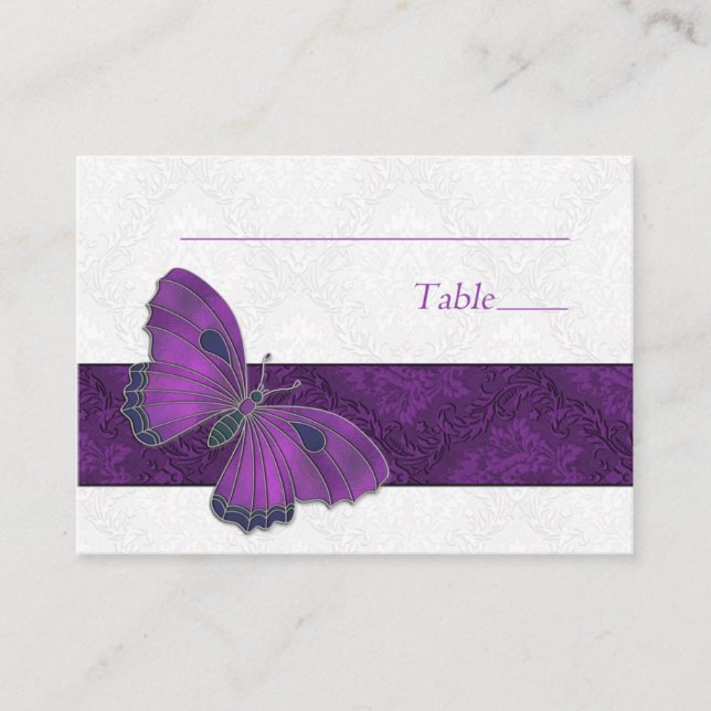 Placement Placer la carte de réglage Papillon Brocade violet (Devant)