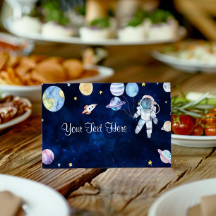 Placement Planètes spatiales Anniversaire Carte de lieu