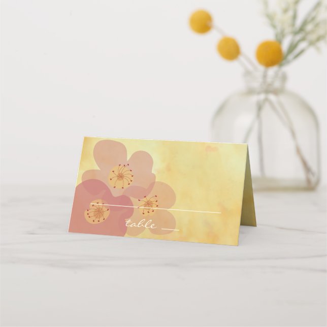 Placement Réception de mariage Carte de tente pliée Influenc (Devant)