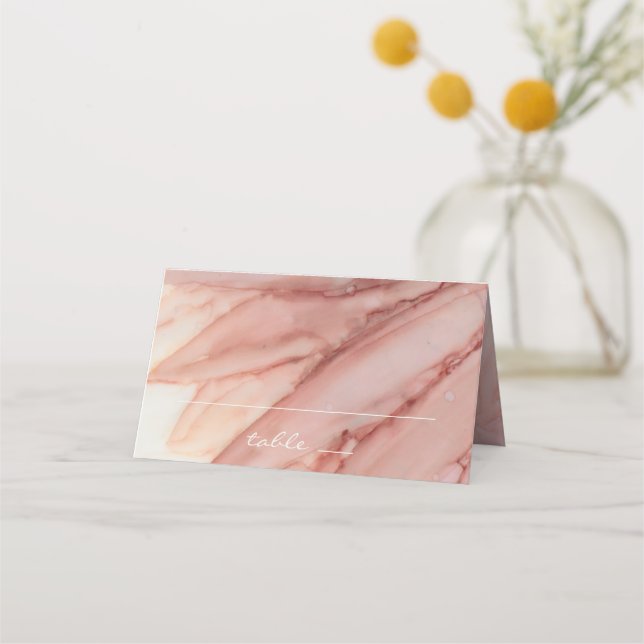 Placement Réception de mariage Carte de tente pliée Lovely i (Devant)