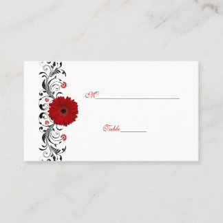 Placement Red Gerbera Daisy - Occasion spéciale Carte de lie