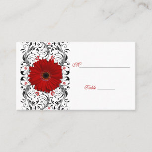 Placement Red Gerbera Daisy - Occasion spéciale Carte de lie