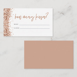 Placement REGINA Rose Gold Combien de baisers Douche carte