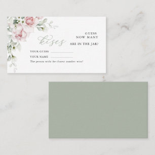 Placement Roses floraux   Combien de baisers Mariage Carte d