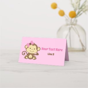 Placement Sac à singe rose Topp ou carte de place