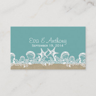 Placement Sea Garland Beach Mariage Carte de lieu