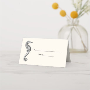 Placement Seahorse Beach Thème Carte d'Escort Carte de Place