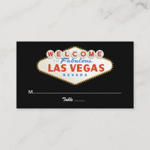 Placement signe Las Vegas destination mariage carte de lieu