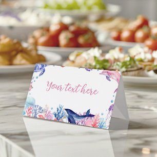 Placement Sous la tortue de mer Carte de la place alimentair
