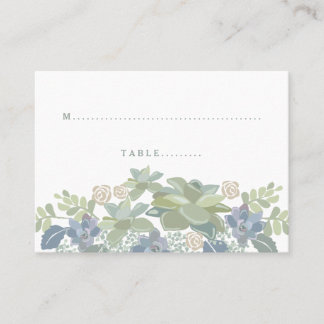 Placement Succulent Bouquet Mariage Floral Carte de siège