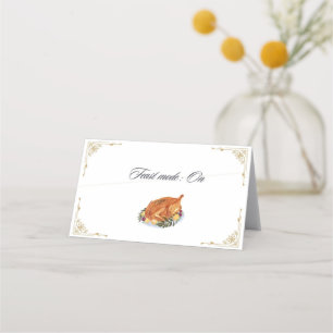 Placement Thanksgiving carte de place décorative drôle de ci
