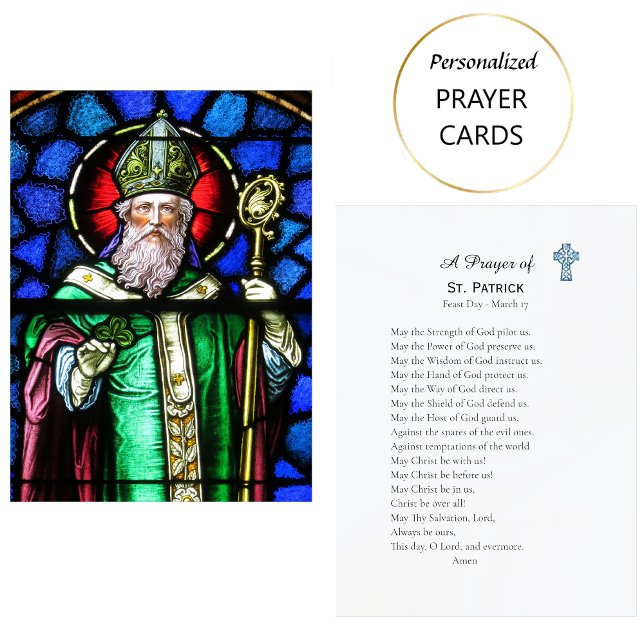 Placement Une carte de prière catholique de Saint-Patrick  (Créateur téléchargé)